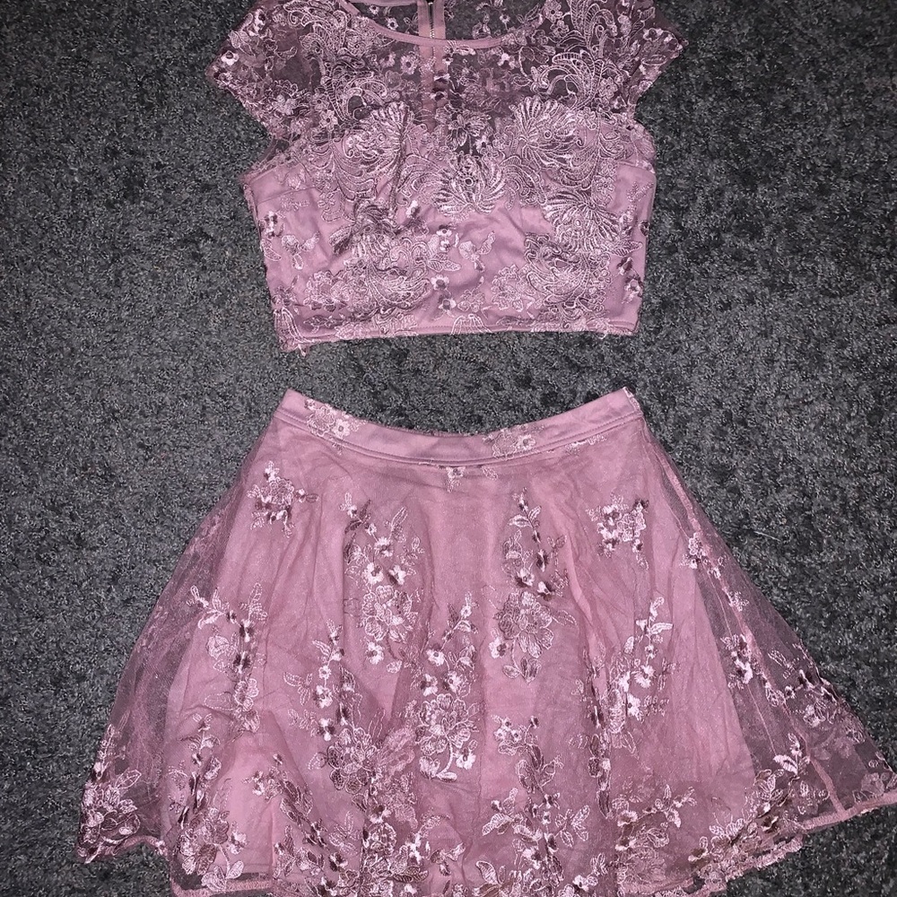 two piece semi-formal dress